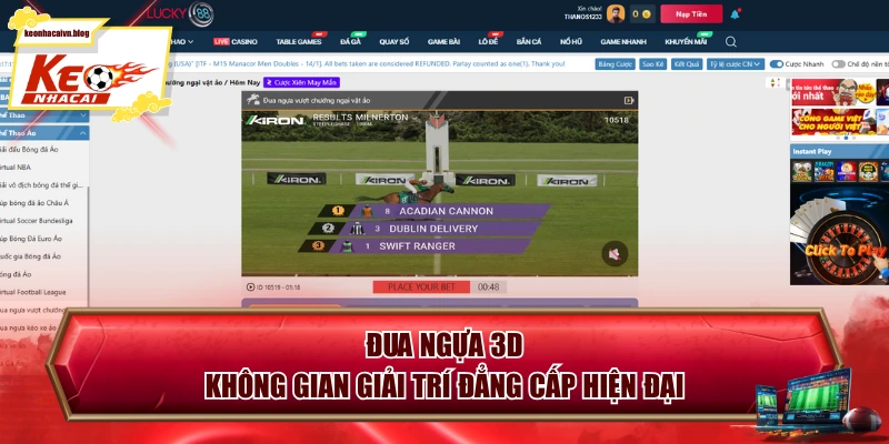 Đua Ngựa 3D - Không Gian Giải Trí Đẳng Cấp Hiện Đại