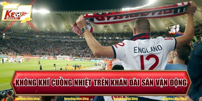 Không khí cuồng nhiệt trên khán đài sân vận động